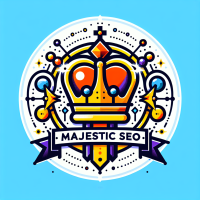 Découvrez le Logo Majestic SEO : Élégance et Performance pour Votre Marque